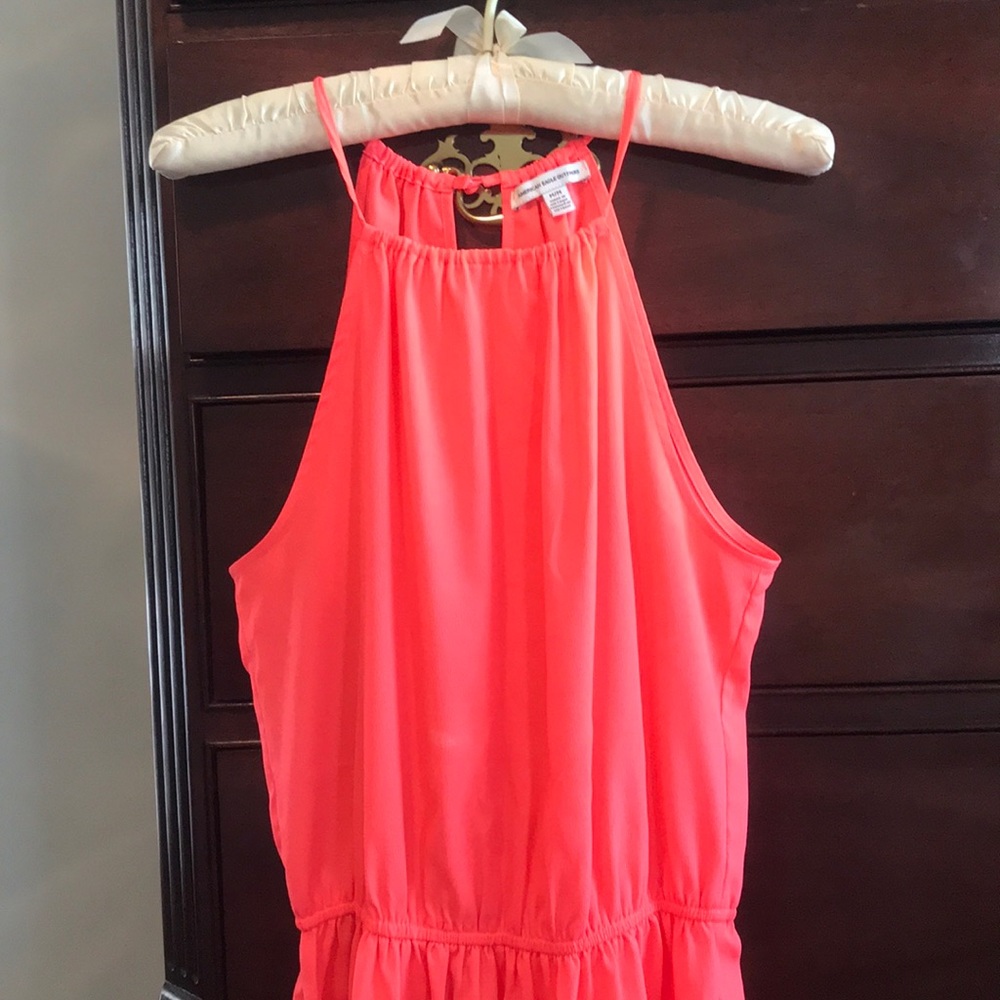 Neon pink dress